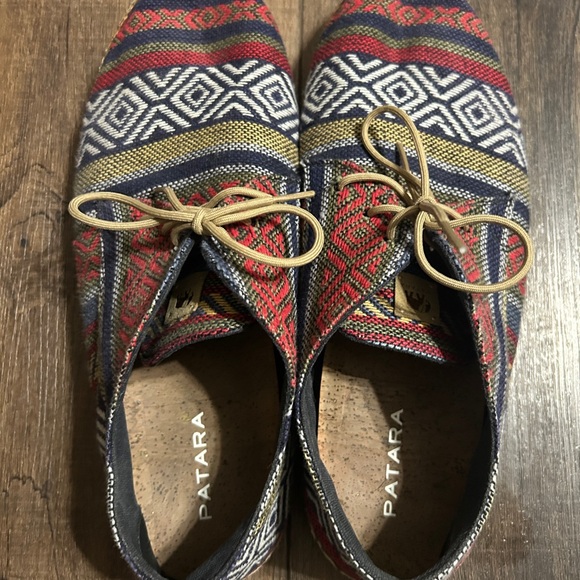 Patra Shoes - Patara Nomad Men's Size 13 Woven Tribal Geometric Espadrille Derby Shoes